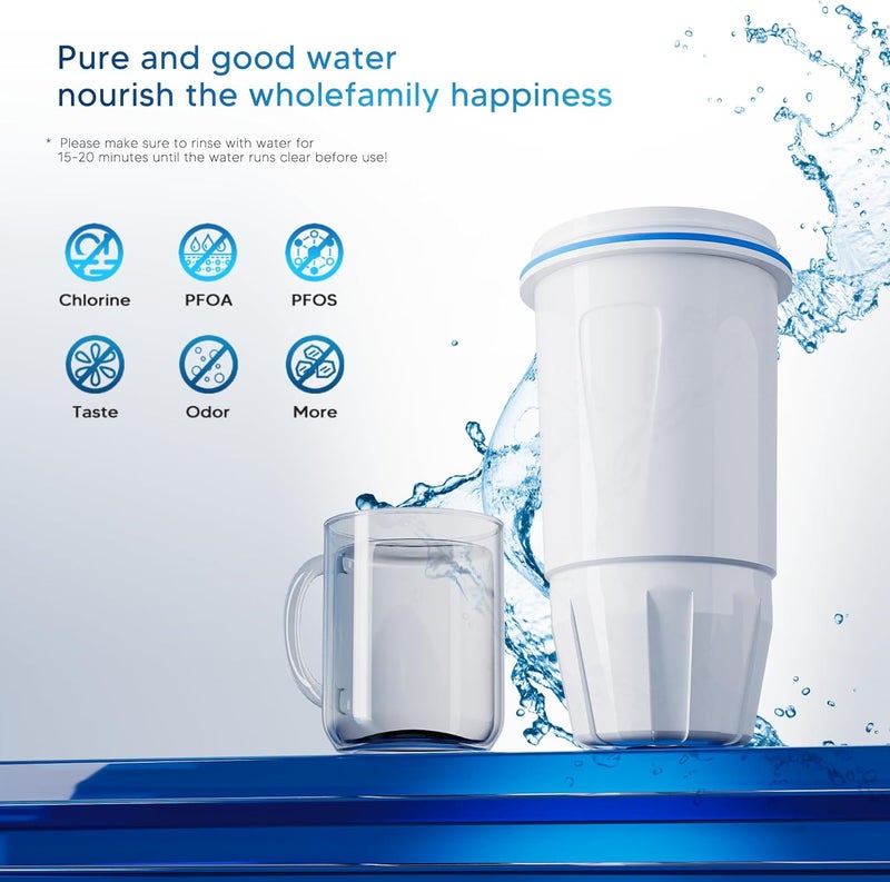 Bogda 3 Pack Water Filter Replacement Zero, 5-Stage Compatible with Zero Pitcher and Dispenser, Fit for Zero Filter Water Replacement Filters and ZR-001 ZR-017 ZR-004 - Image 5